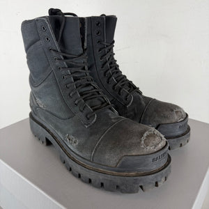 Balenciaga Canvas Strike Boots