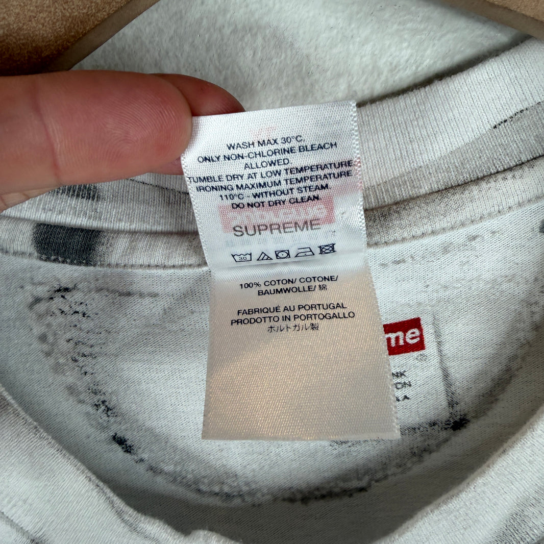 Supreme MM6 White Box Logo T-Shirt