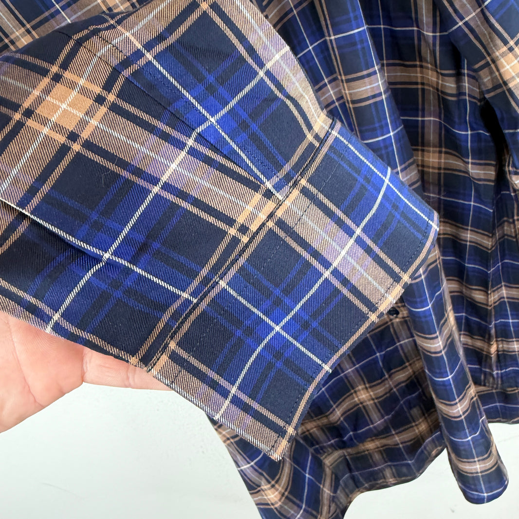 Balenciaga Medallion Asymmetrical Flannel