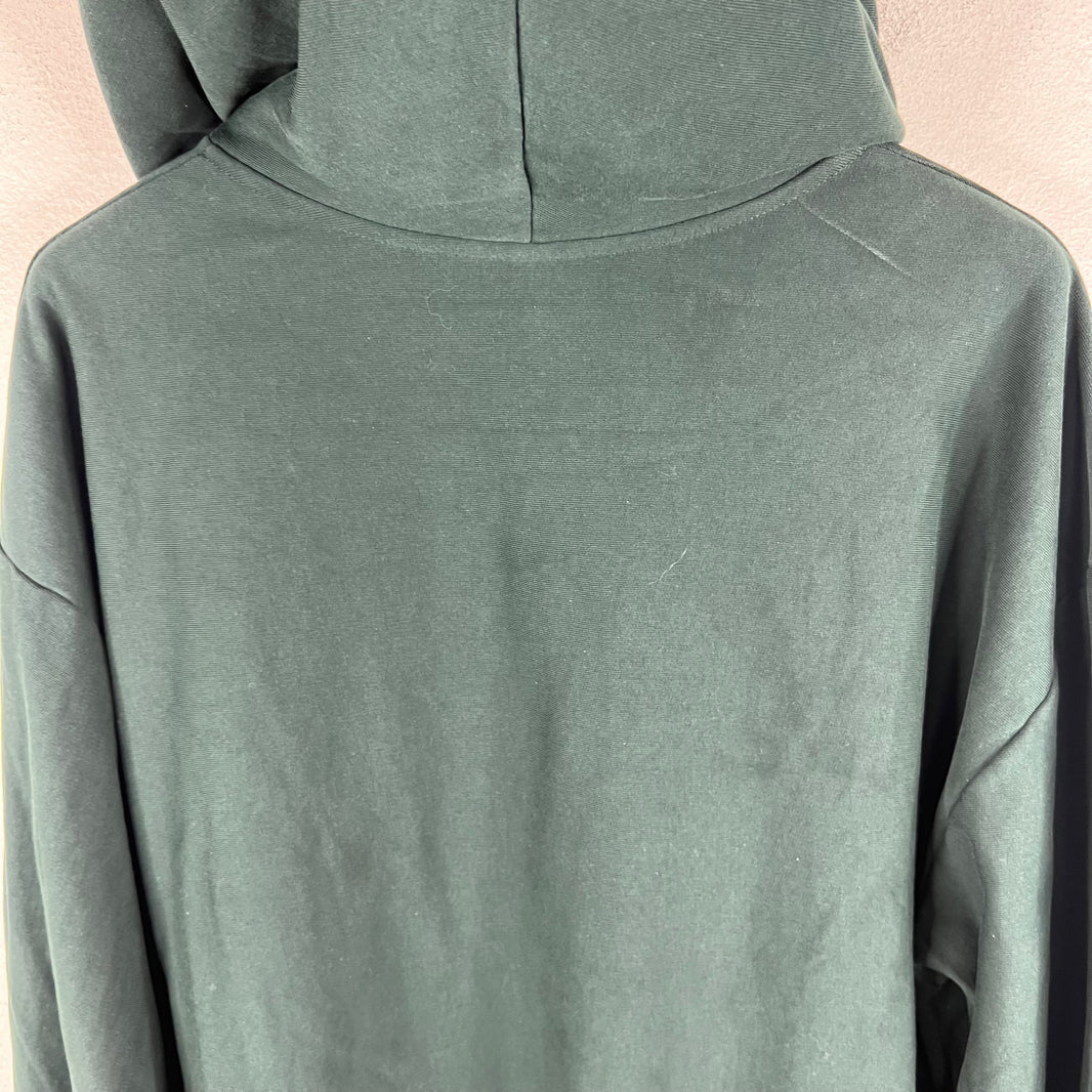 Balenciaga Sample Dark Green Size Sticker Zip Up Hoodie