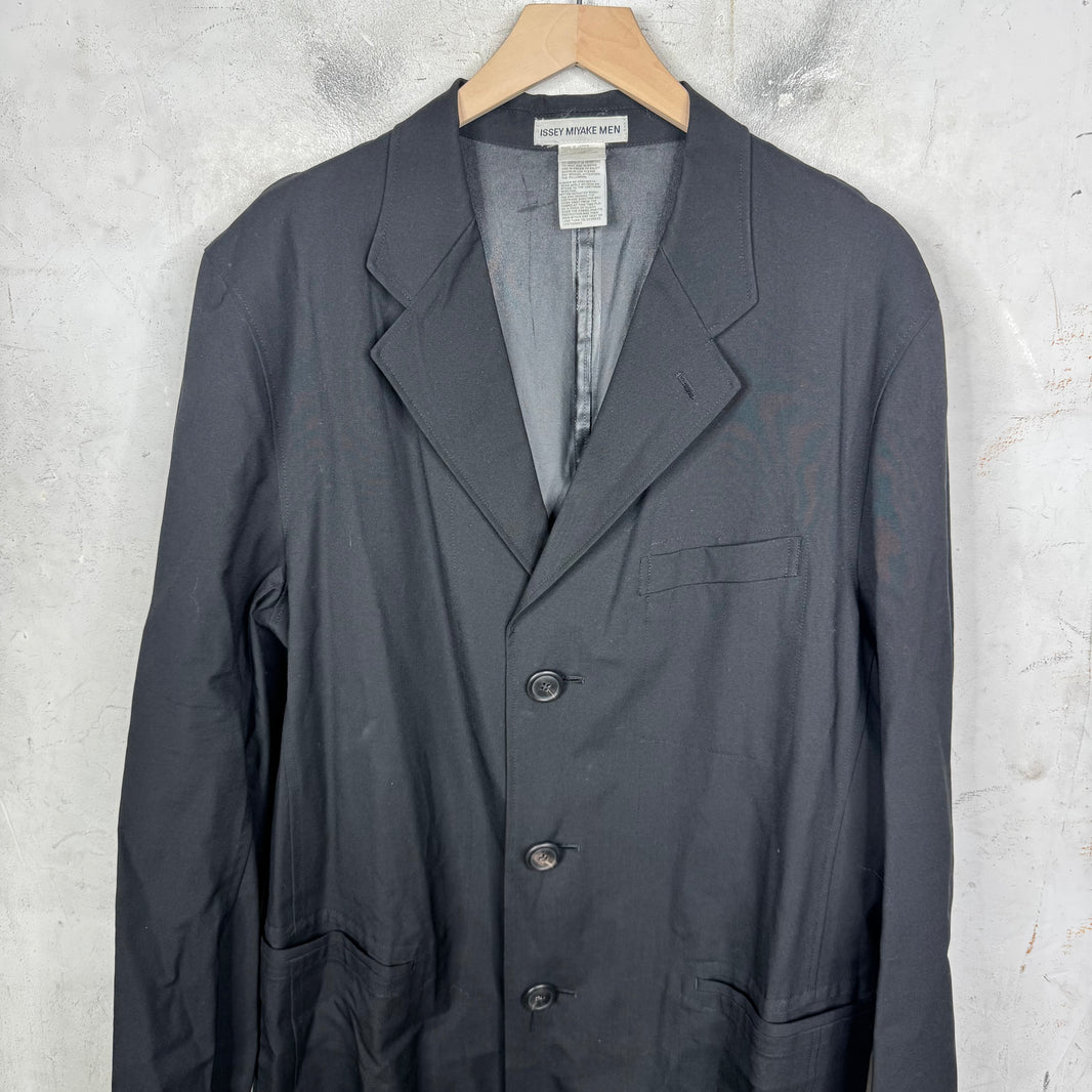 Issey Miyake Men Nylon Long Jacket