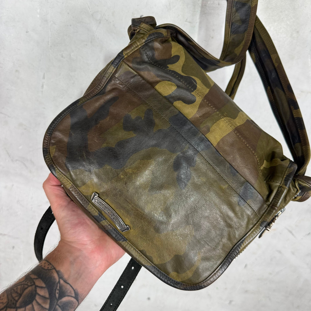 Chrome Hearts Camouflage Leather Gunslinger Messenger