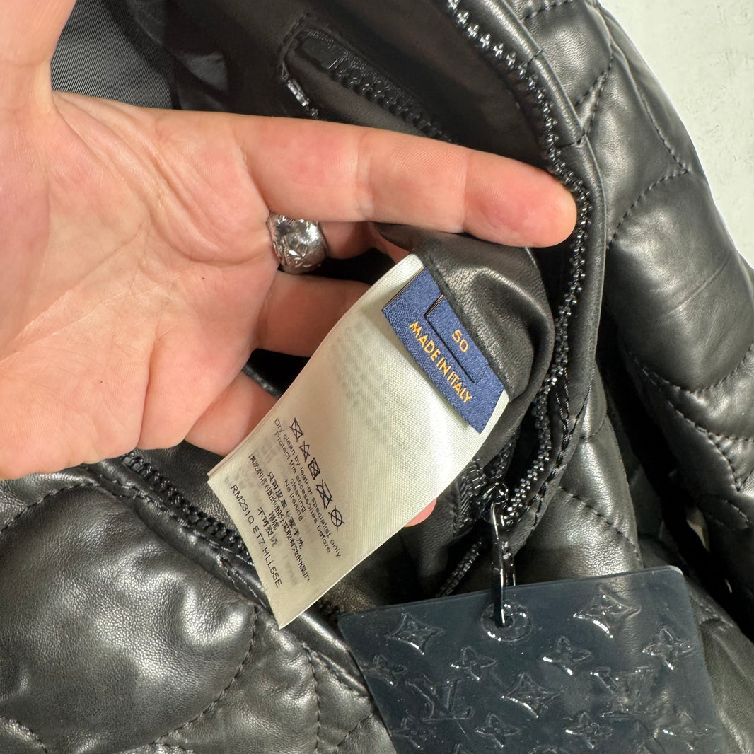 Louis Vuitton Plus Monogram Leather Jacket