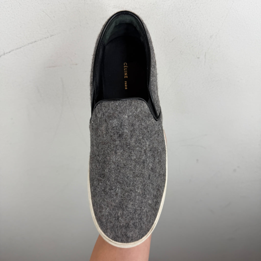 Celine Wool Slip On Sneakers