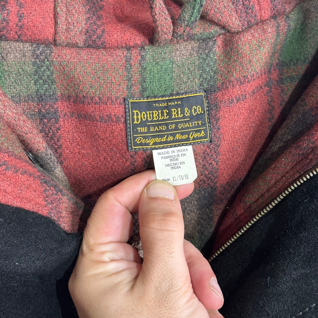 RRL Suede Faux Fur Parka Jacket