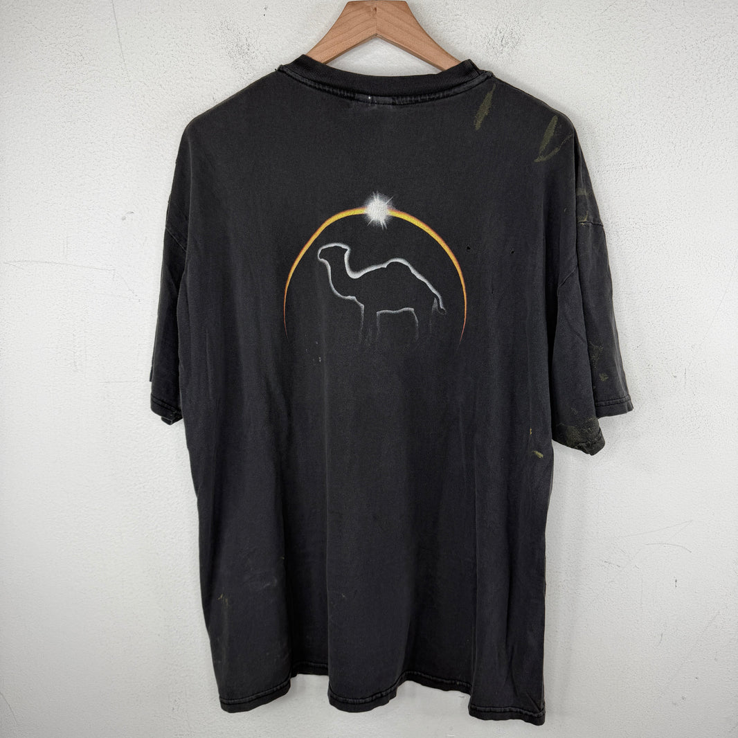 Vintage Smoked Paint Splattered Camel Pocket T-Shirt
