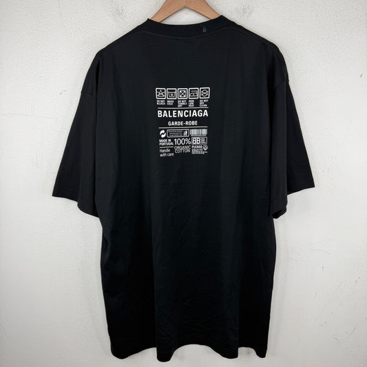 Balenciaga Garde Robe Wash Instruction T-Shirt