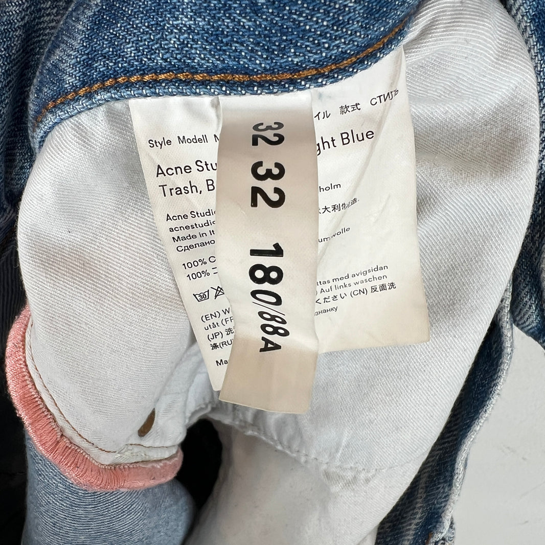 Acne Studios Bla Konst 2003 Blue Trash Denim Jeans