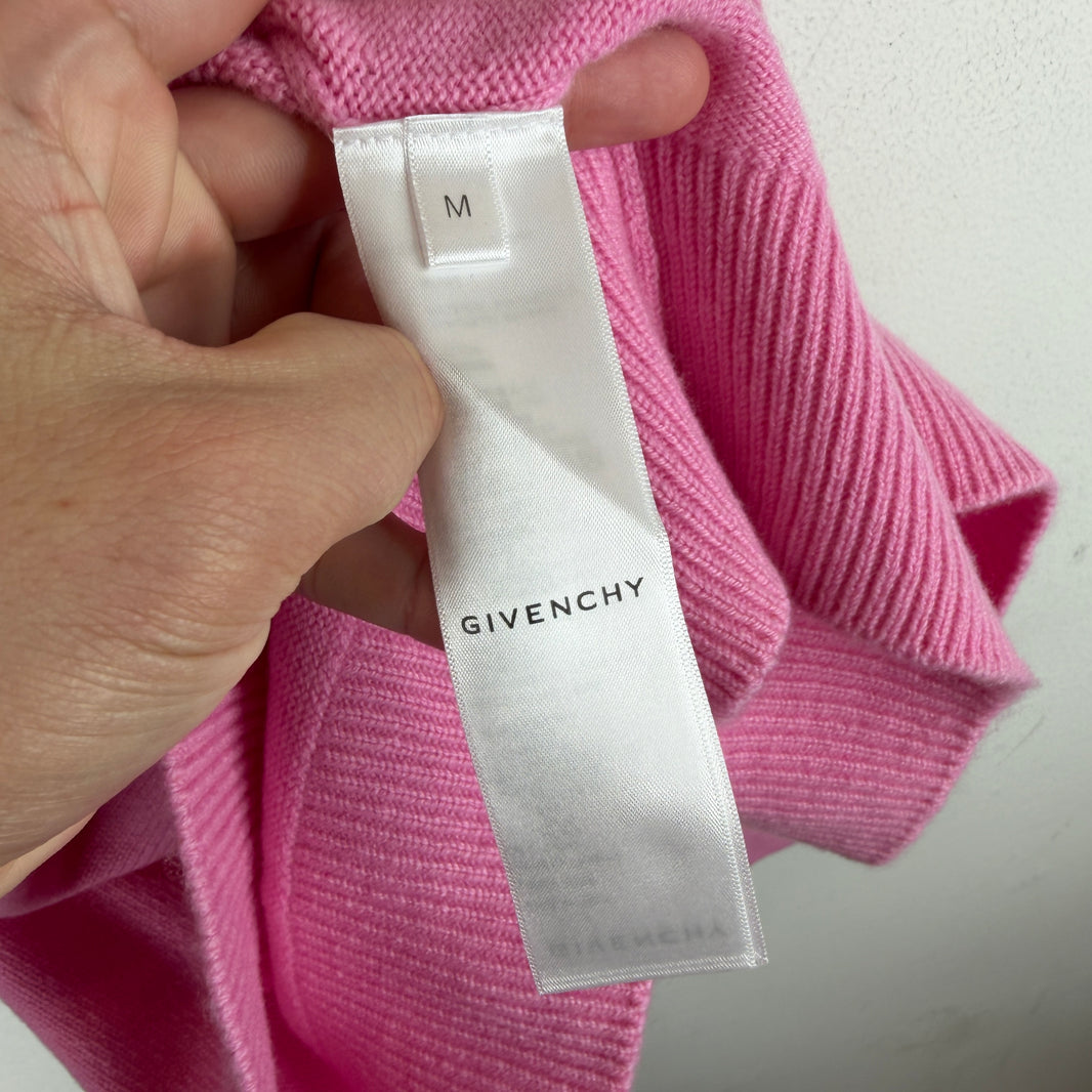Givenchy Wool/Cashmere Pierced Crystal Knit Sweater