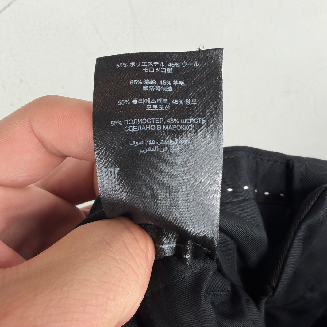 Dries Van Noten Black Pleated Trousers