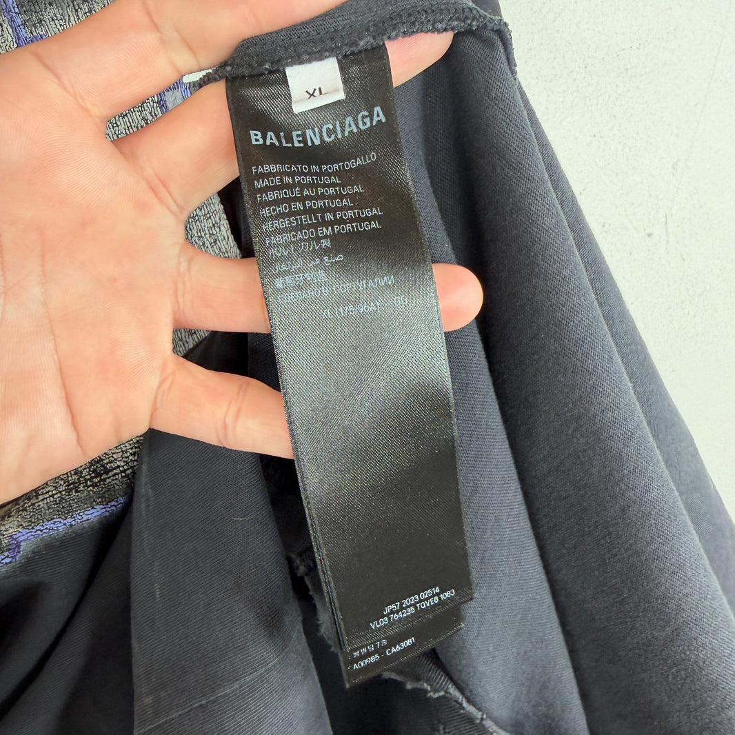 Balenciaga Distressed See Now Buy Now T-Shirt