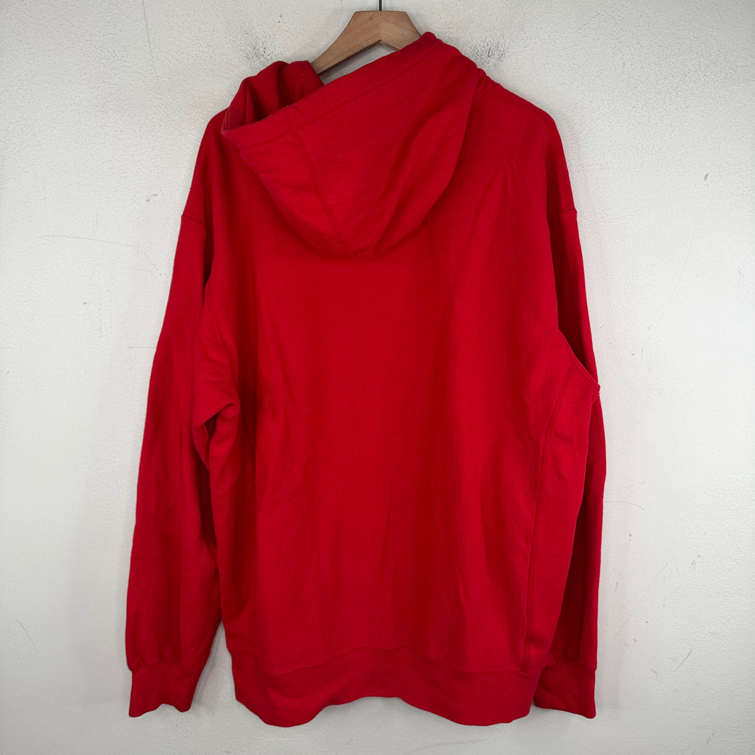 Supreme Kaws Red Chalk Box Logo Hoodie