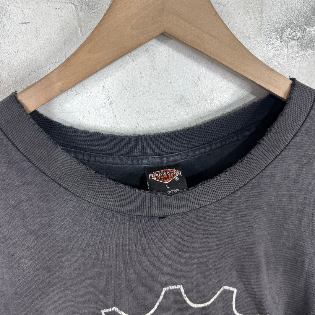 Vintage Harley Davidson Smoked Emblem T-Shirt