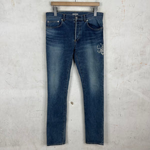 Dior Shawn Stussy Bee Embroidered Jeans