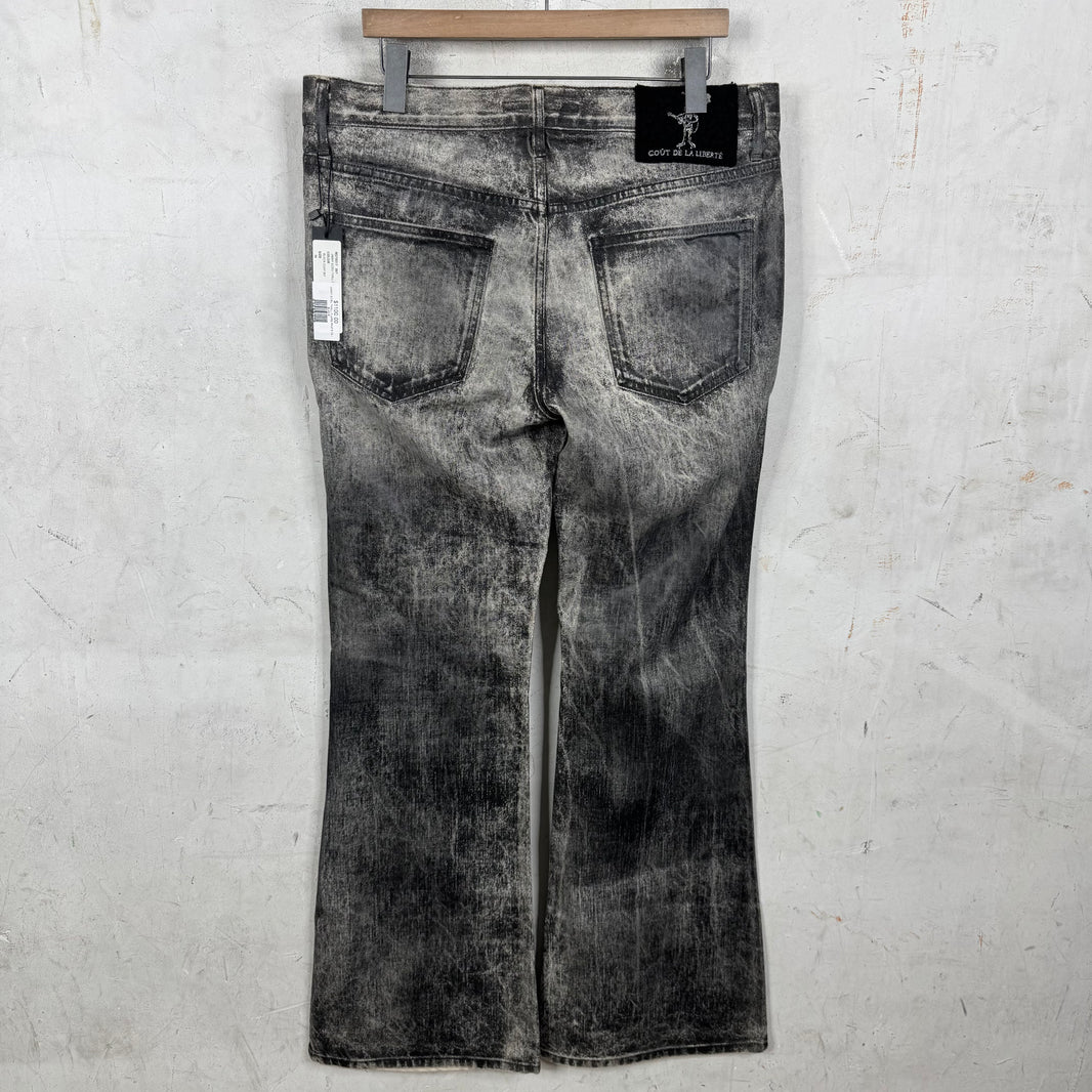 Cout De La Liberte Flared Waxed Trompe Pants