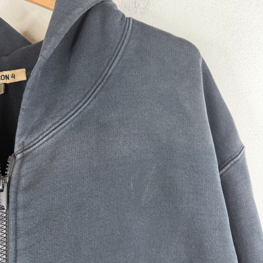 Yeezy Season 4 Overdye Zip-Up Hoodie