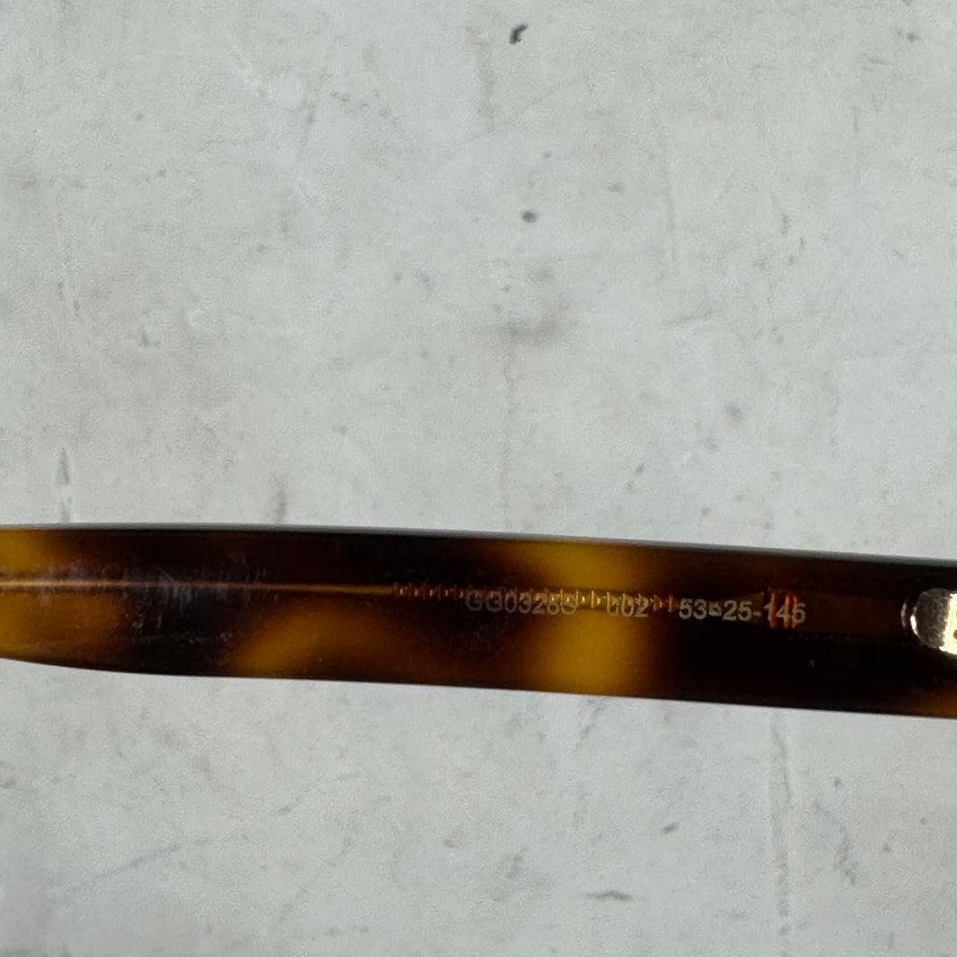Gucci Wide Lens Tortoise Sunglasses