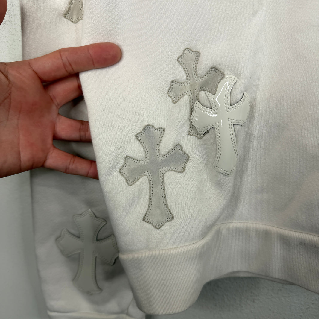 Chrome Hearts White 22 Patch Sweater