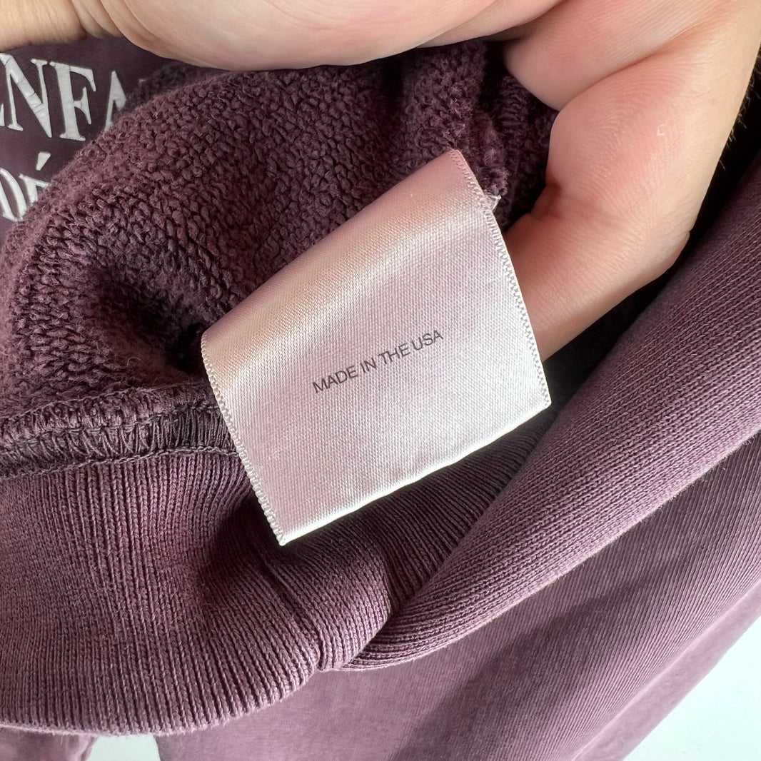 ERD Wine Distressed Logo Hoodie