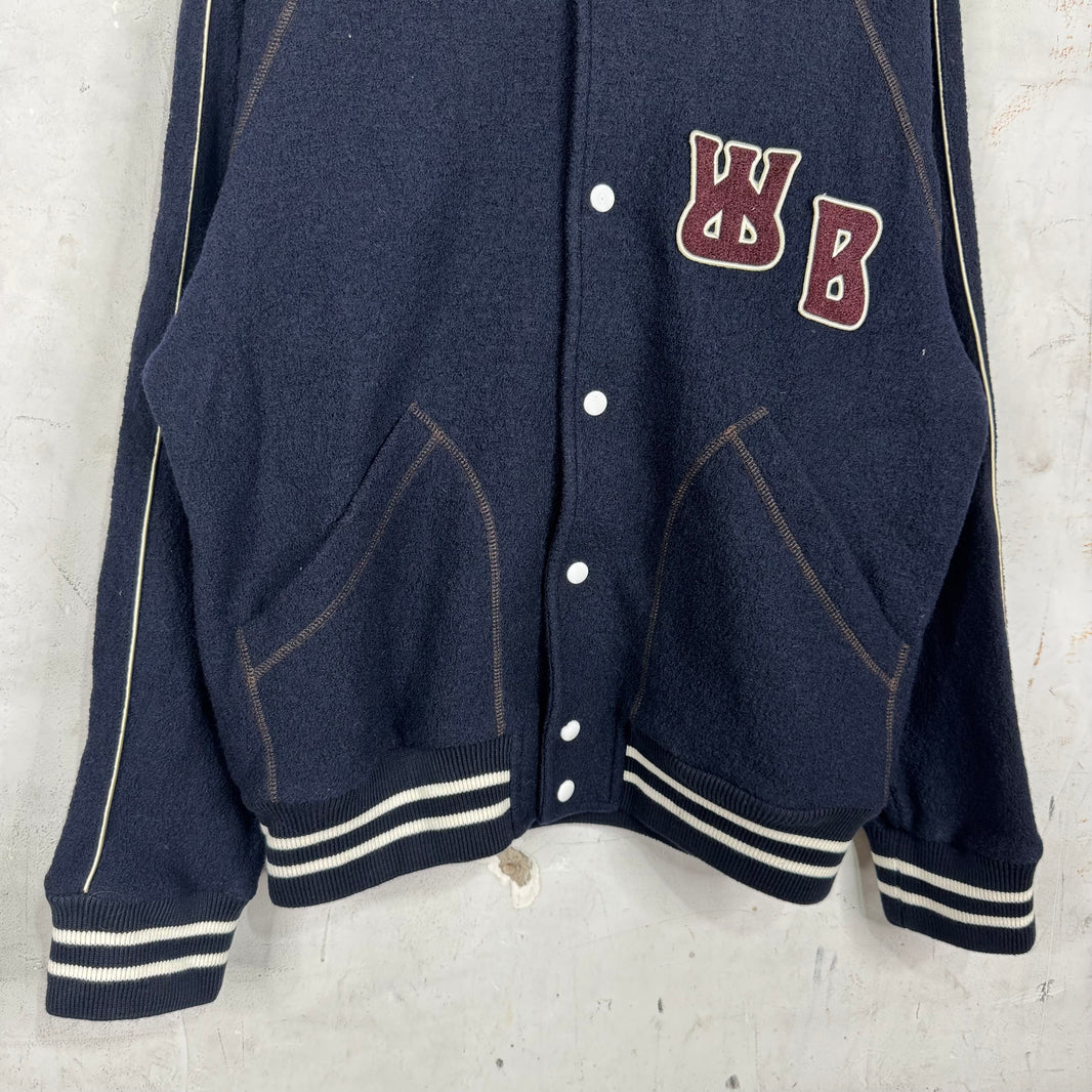Wales Bonner Boiled Wool Varsity Jacket