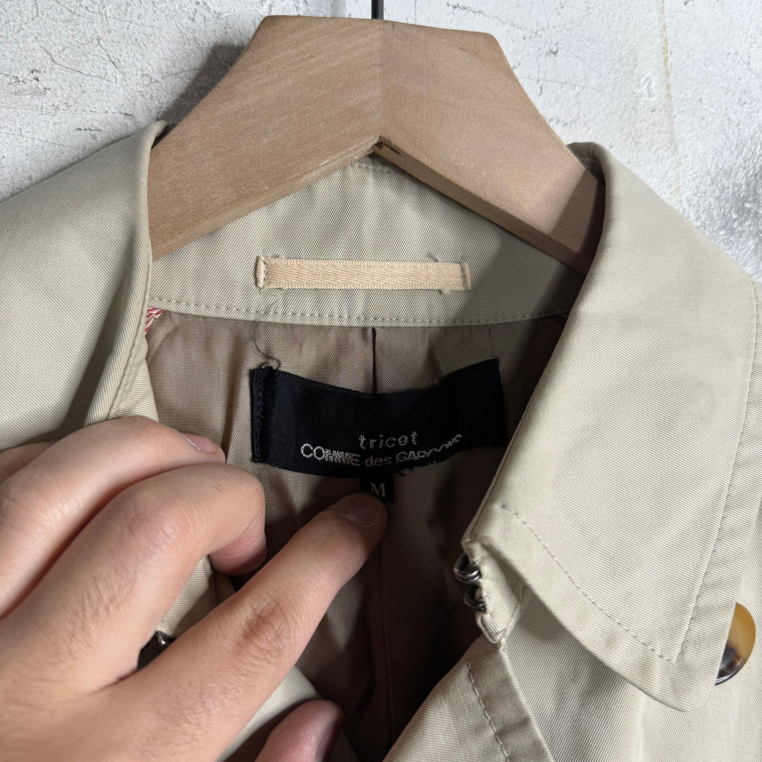 CDG Tricot Short Trench Coat