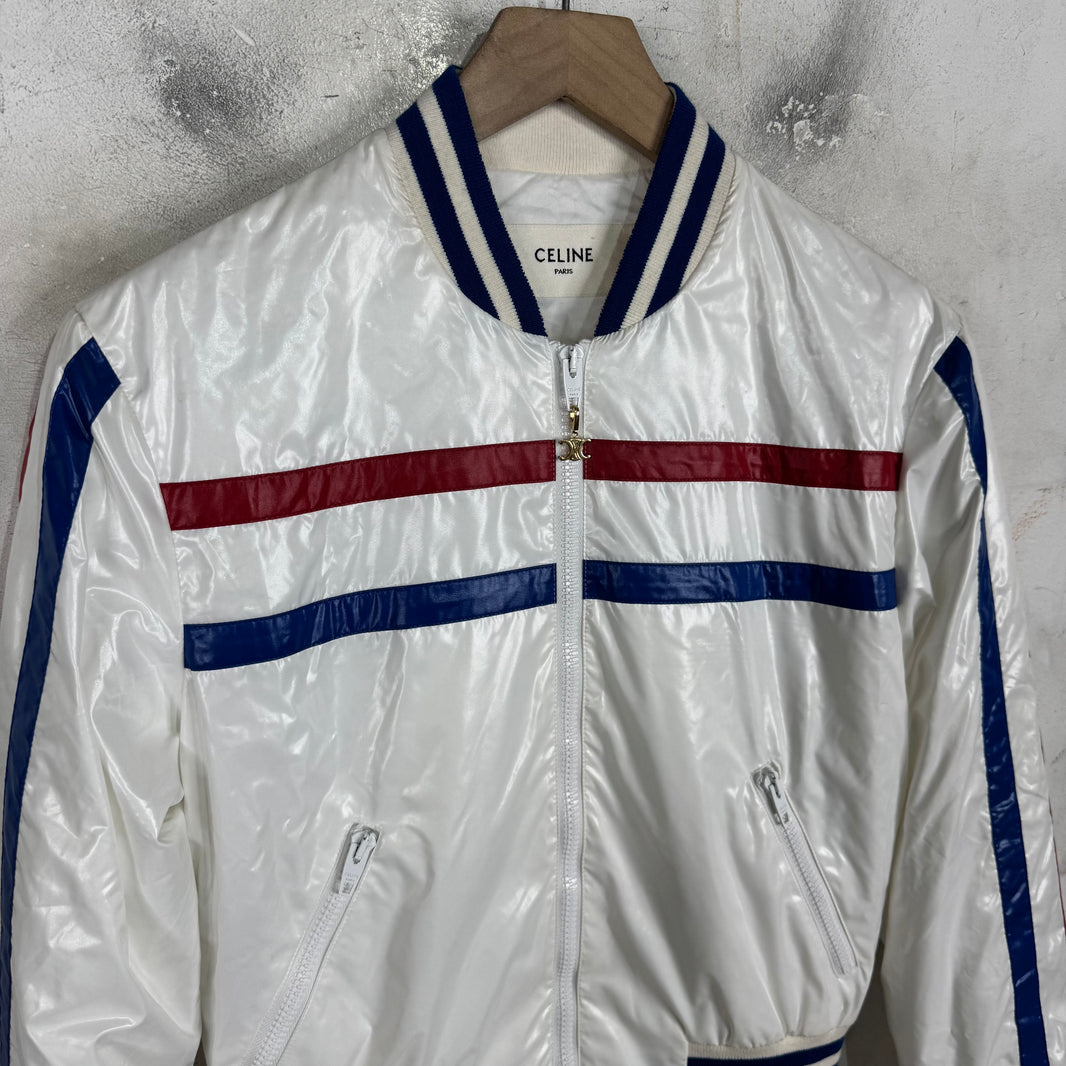 Celine Striped Nylon Blouson Jacket