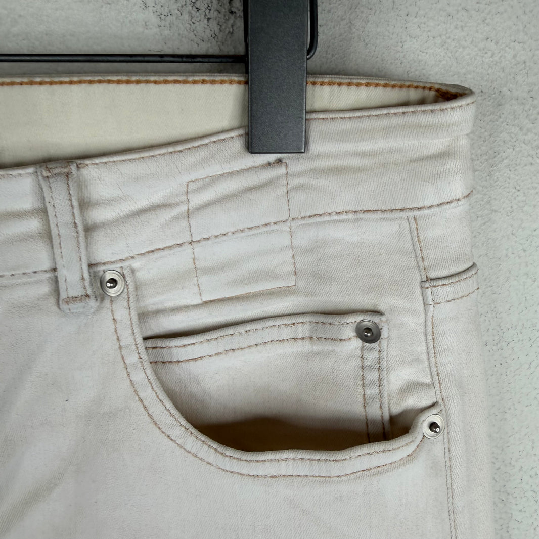DRKSHDW White Waxed Detroit Jeans