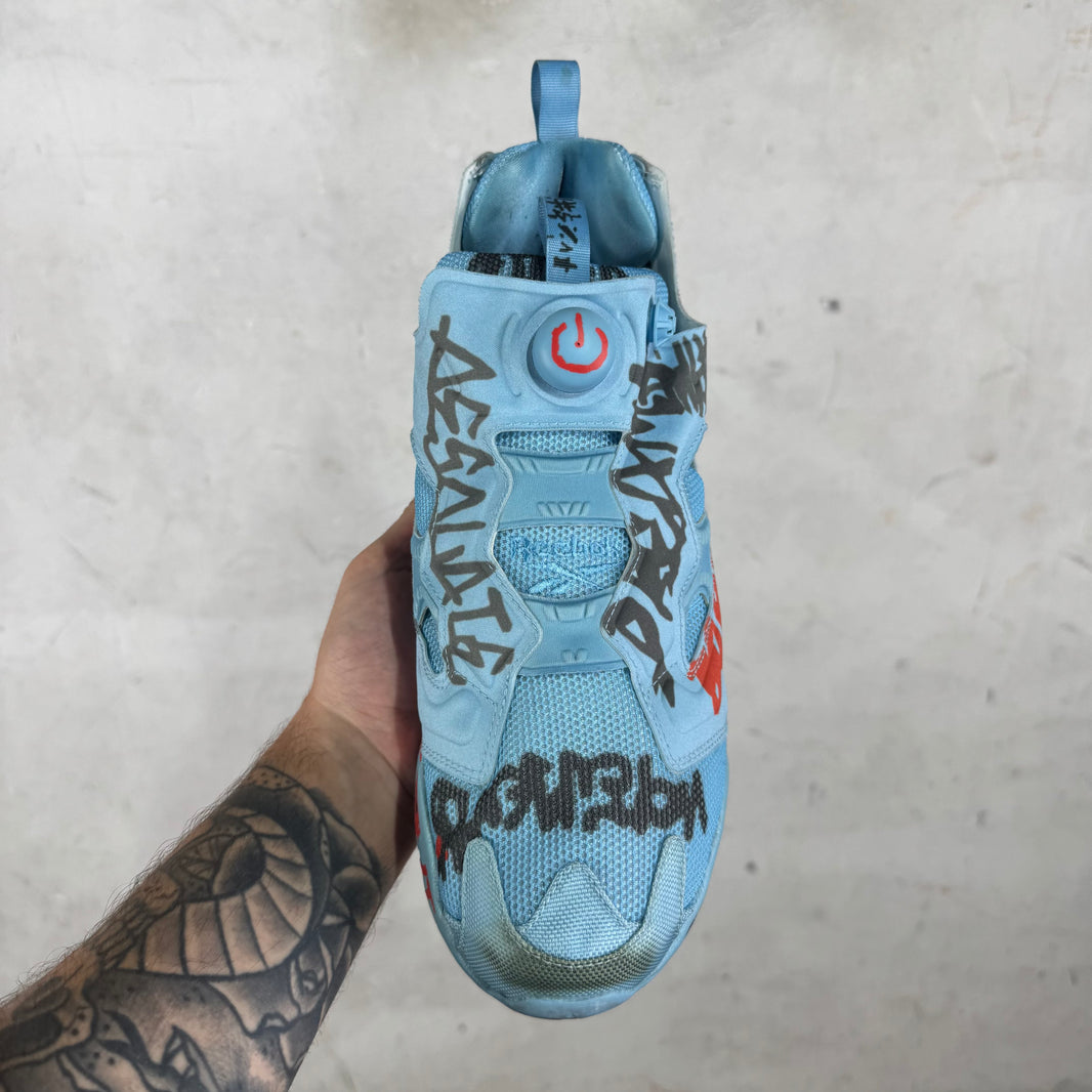 Vetements x Reebok Blue Grafitti Pumps