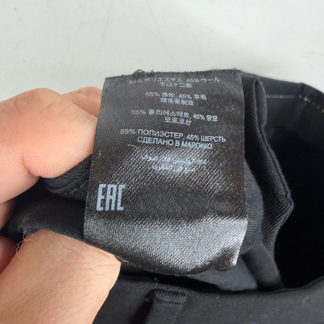Dries Van Noten Black Pleated Trousers