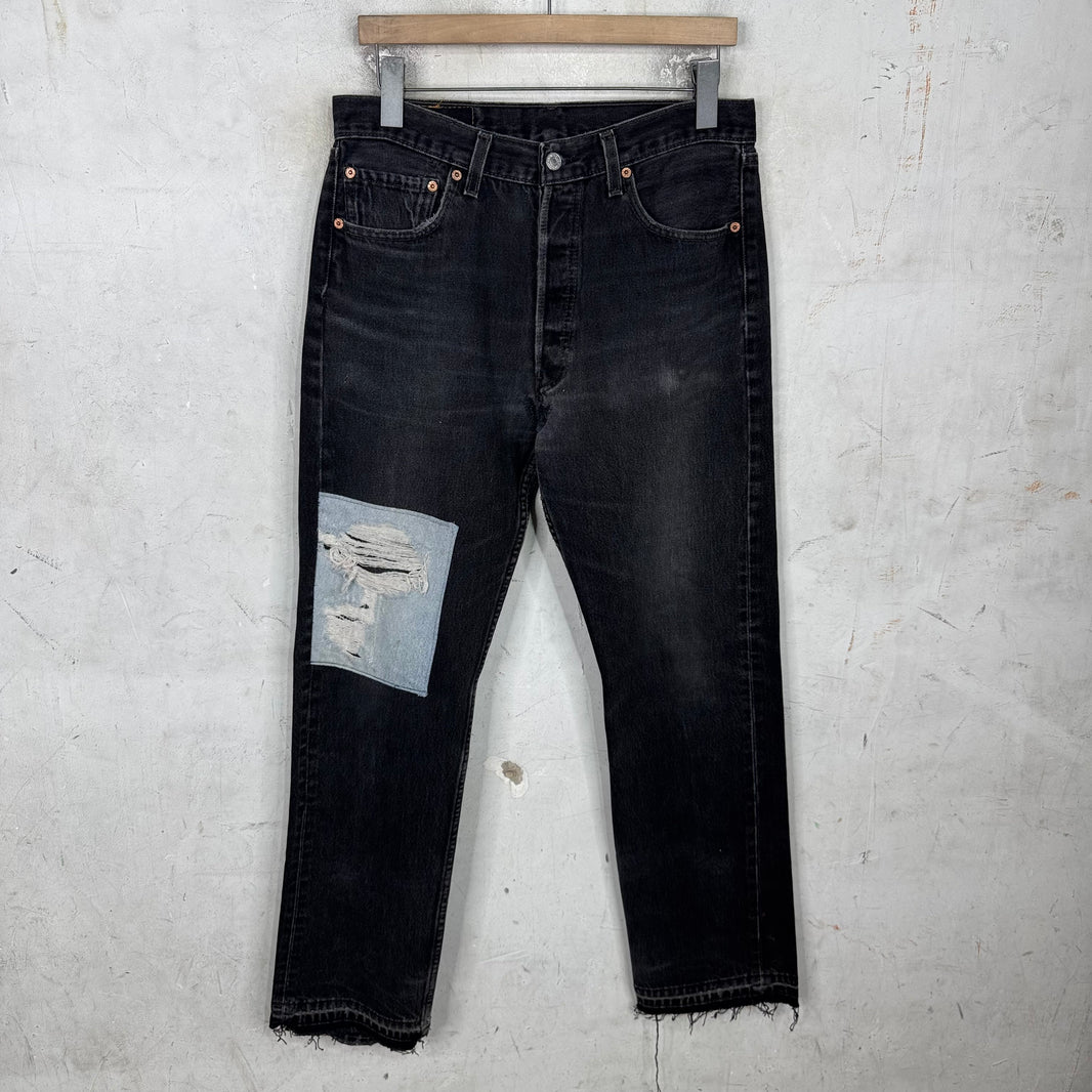 Vintage Levis Repaired Patch 501 Jeans
