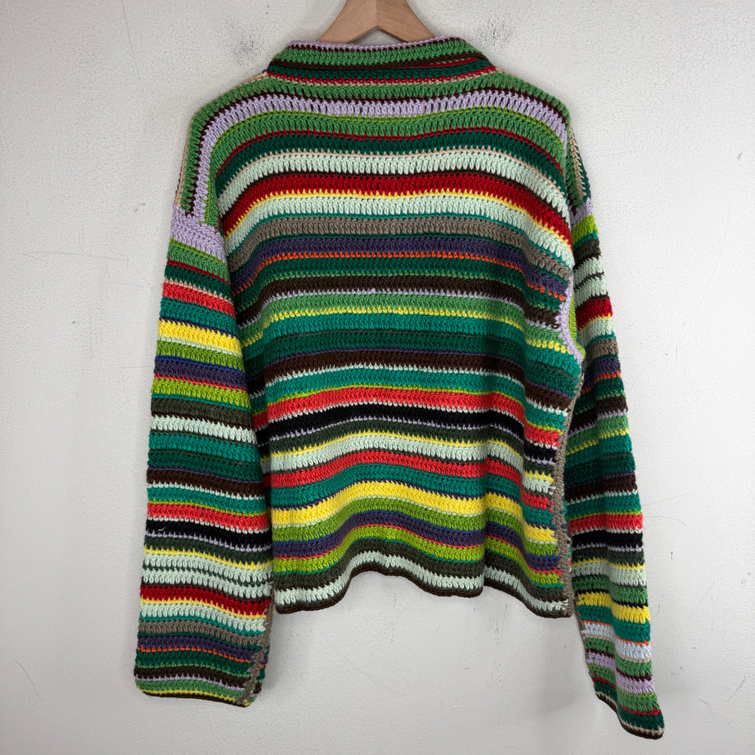 CPFM Crochet Knit Green Cardigan
