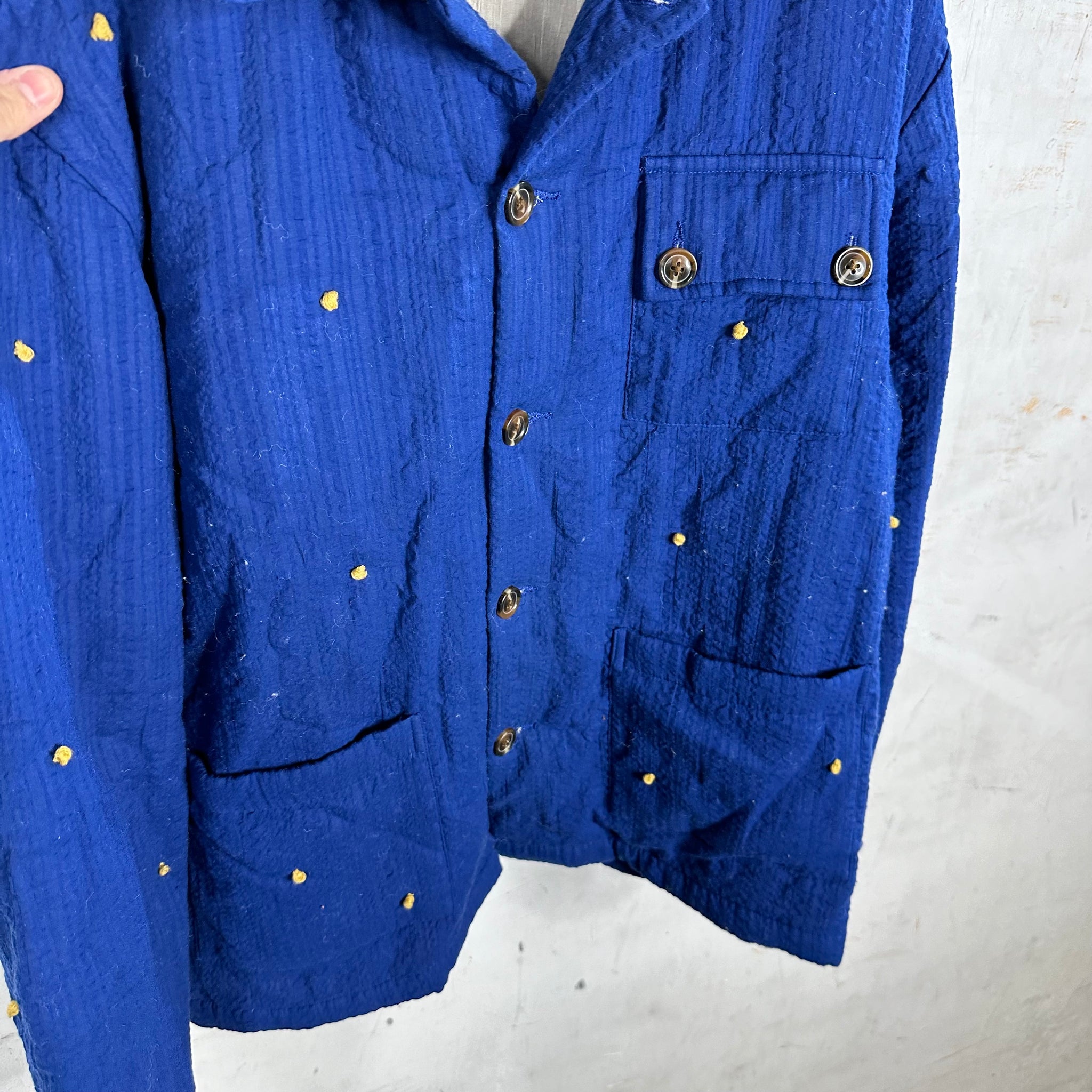 Bode Cotton Dotted Work Jacket