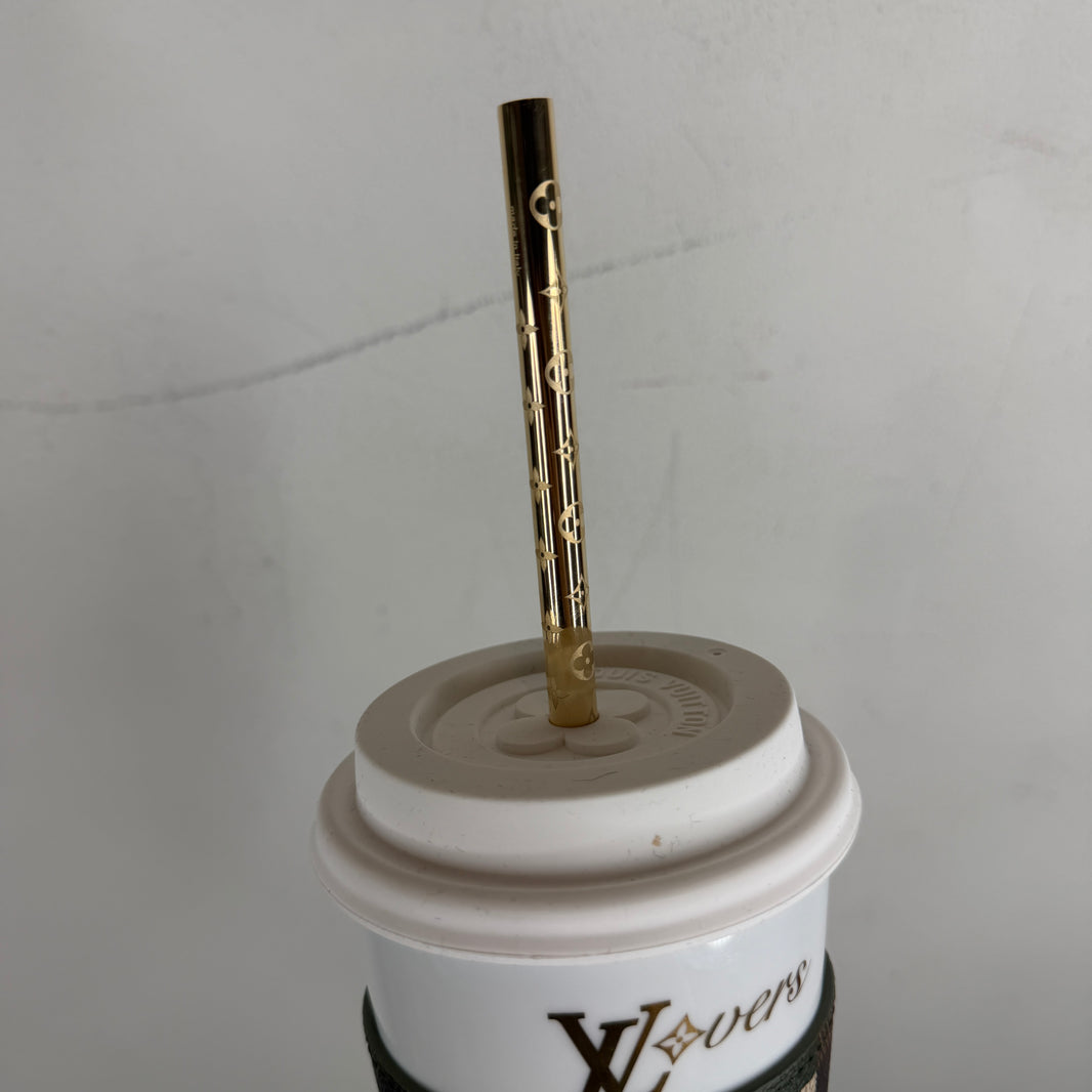 Louis Vuitton Lovers Damier Ceramic/Leather Cup