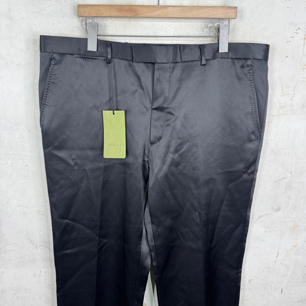 Gucci Black Satin Trousers
