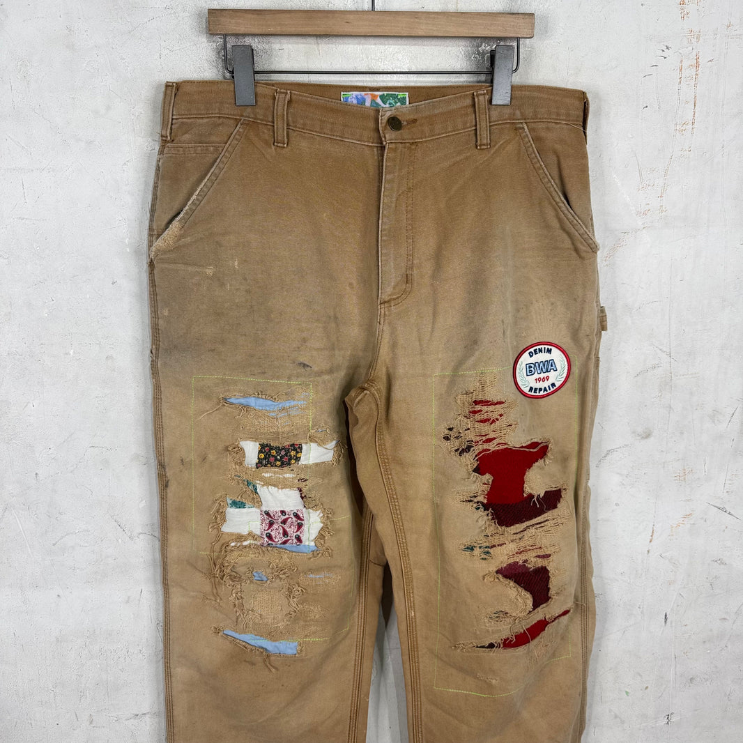 Better With Age Distressed Repaired Patch Carpenters