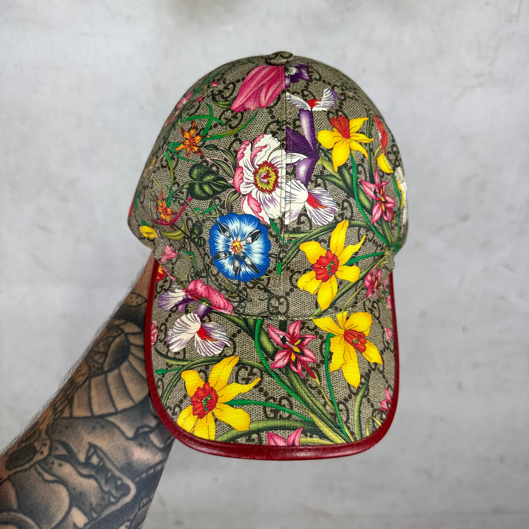 Gucci Floral Monogram Hat