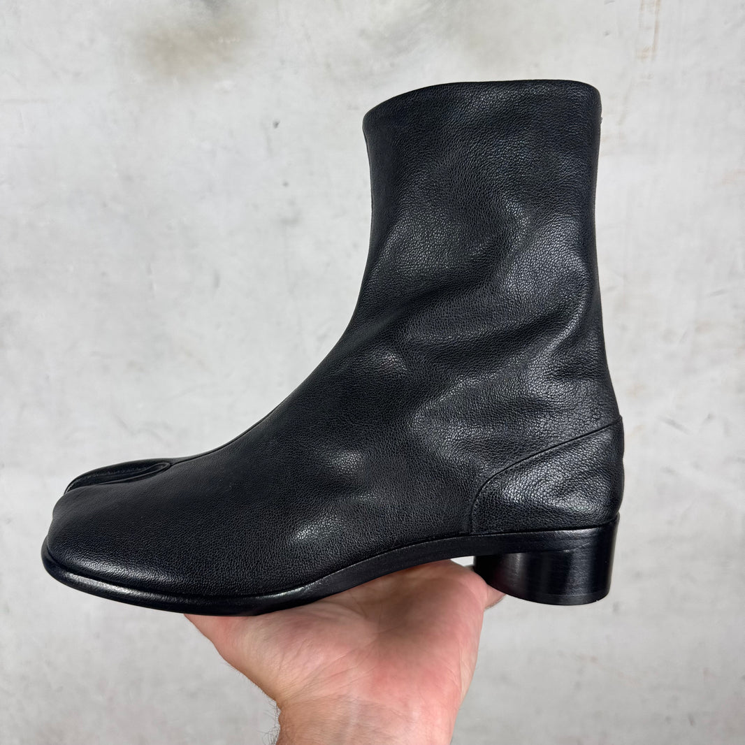 Margiela Leather Tabi Heeled Boots