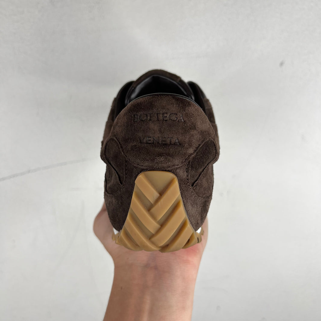 Bottega Veneta Brown Suede Flash Orbit Sneakers