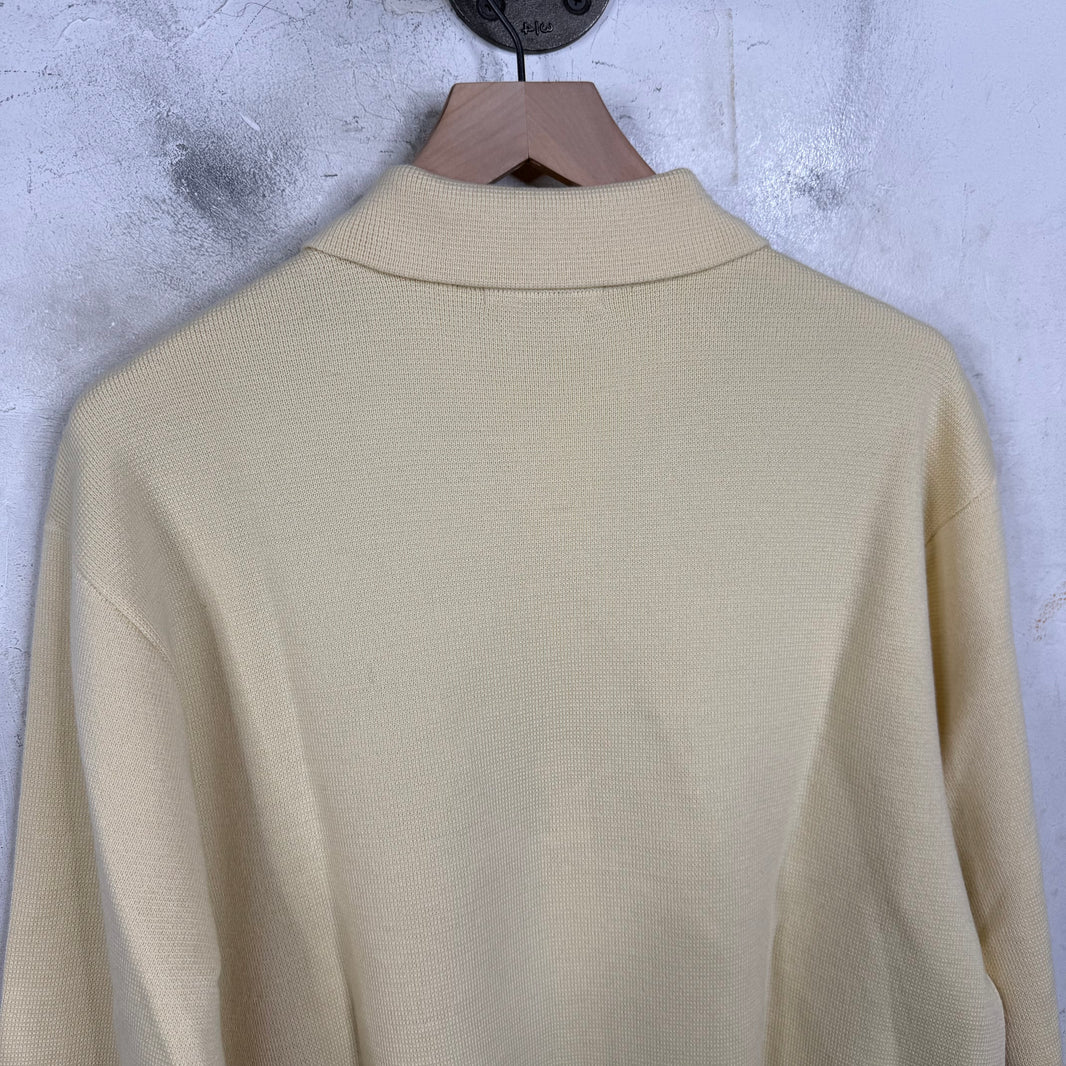 Supreme Cream Strobed Knit Cardigan Zip