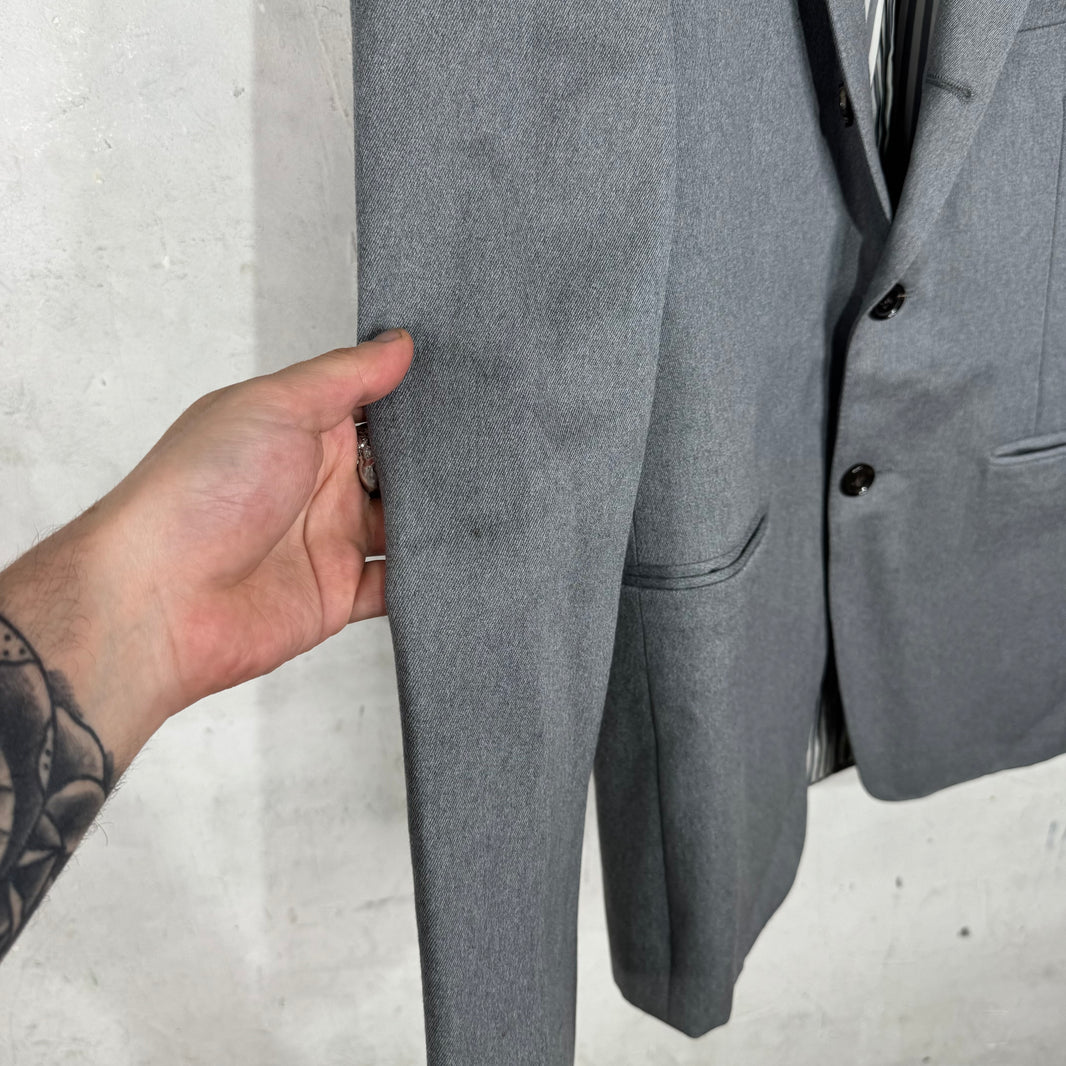 Thom Browne Medium Grey Striped Linear Blazer