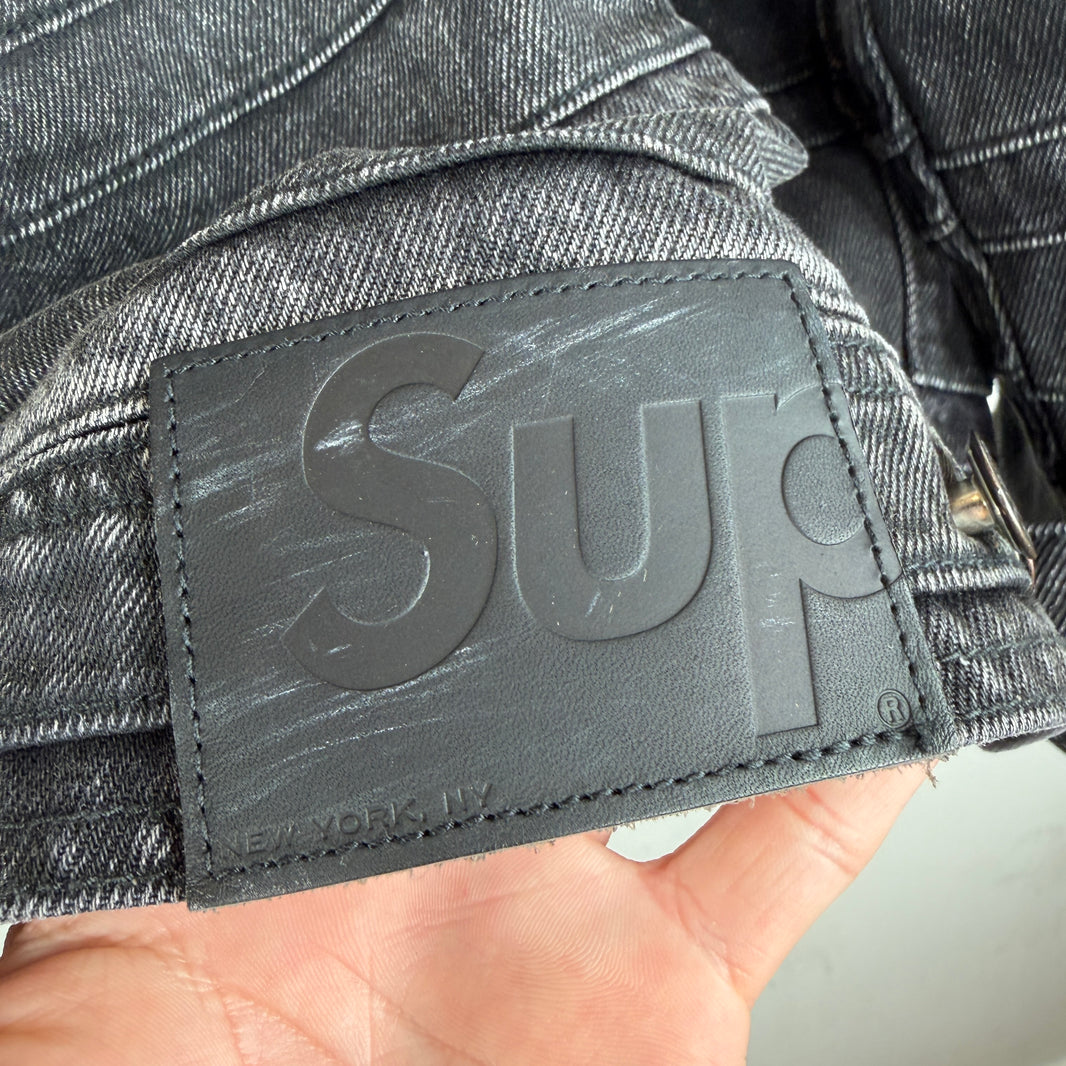 Supreme Black Layered Denim Jacket