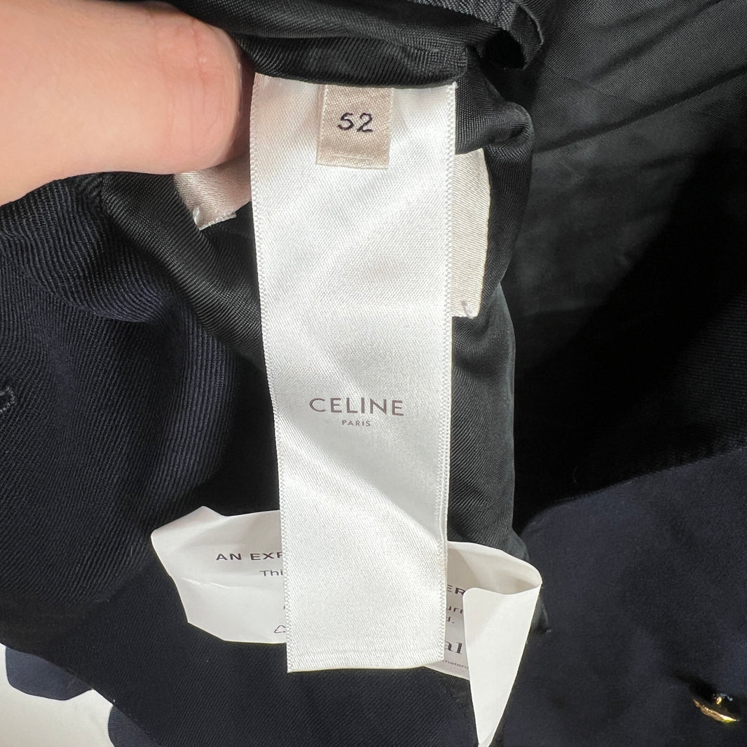 Celine Navy Double Breasted Blazer