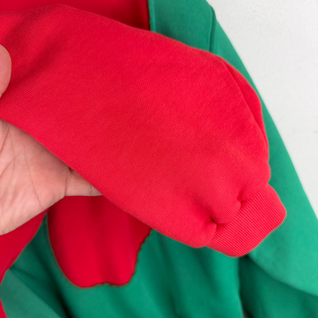 ERL Red/Green Swirl Hoodie