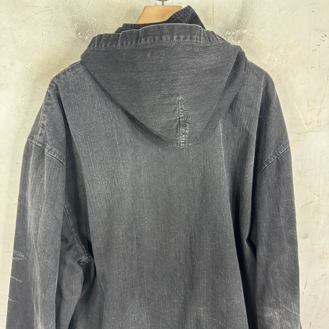 Balenciaga Surfer Denim Parka Jacket