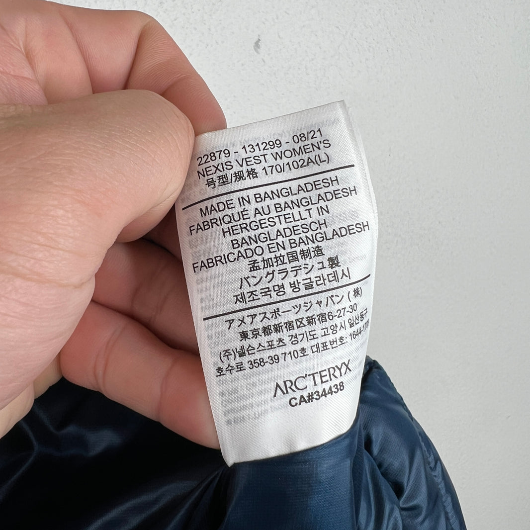 Arc'teryx Padded Blue Vest