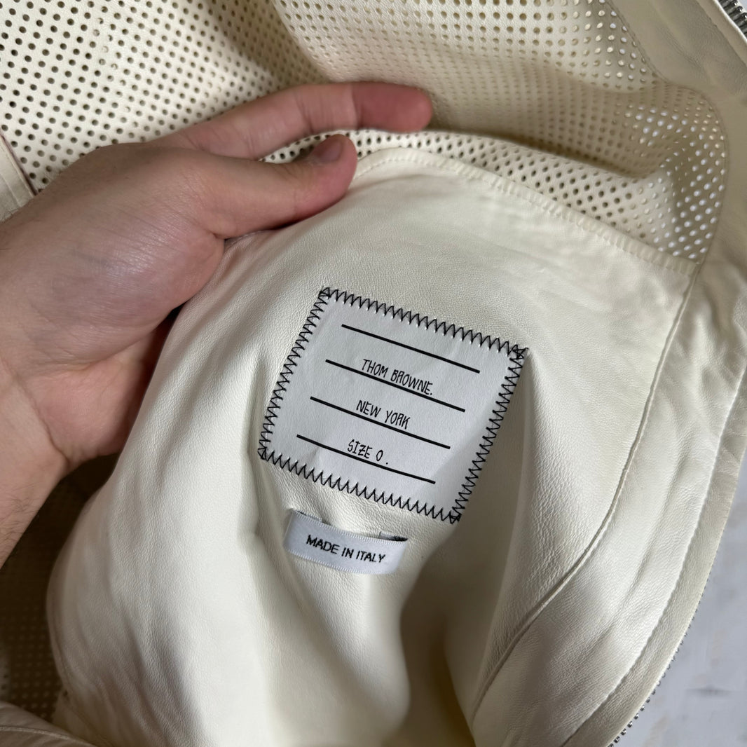 Thom Browne Perforated Leather Jacket