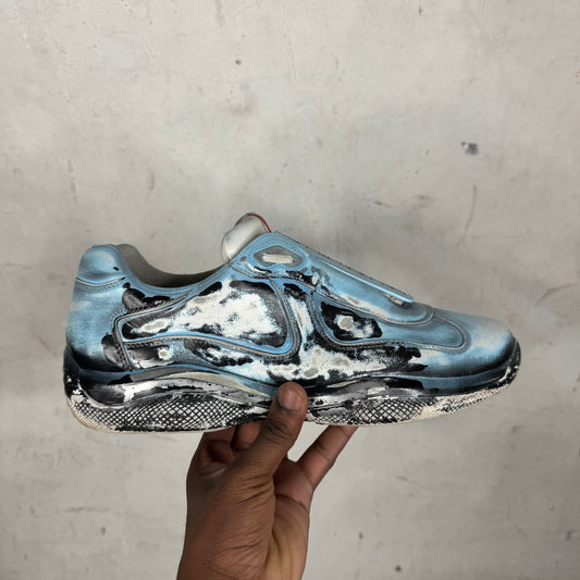 Prada Cass Blue Americas Cup Sneakers