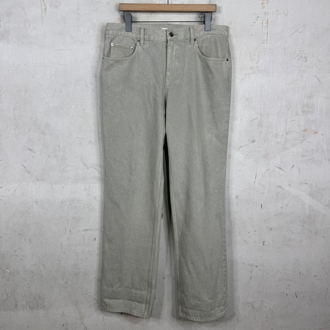 Helmut Lang Grey Back Seam Jeans