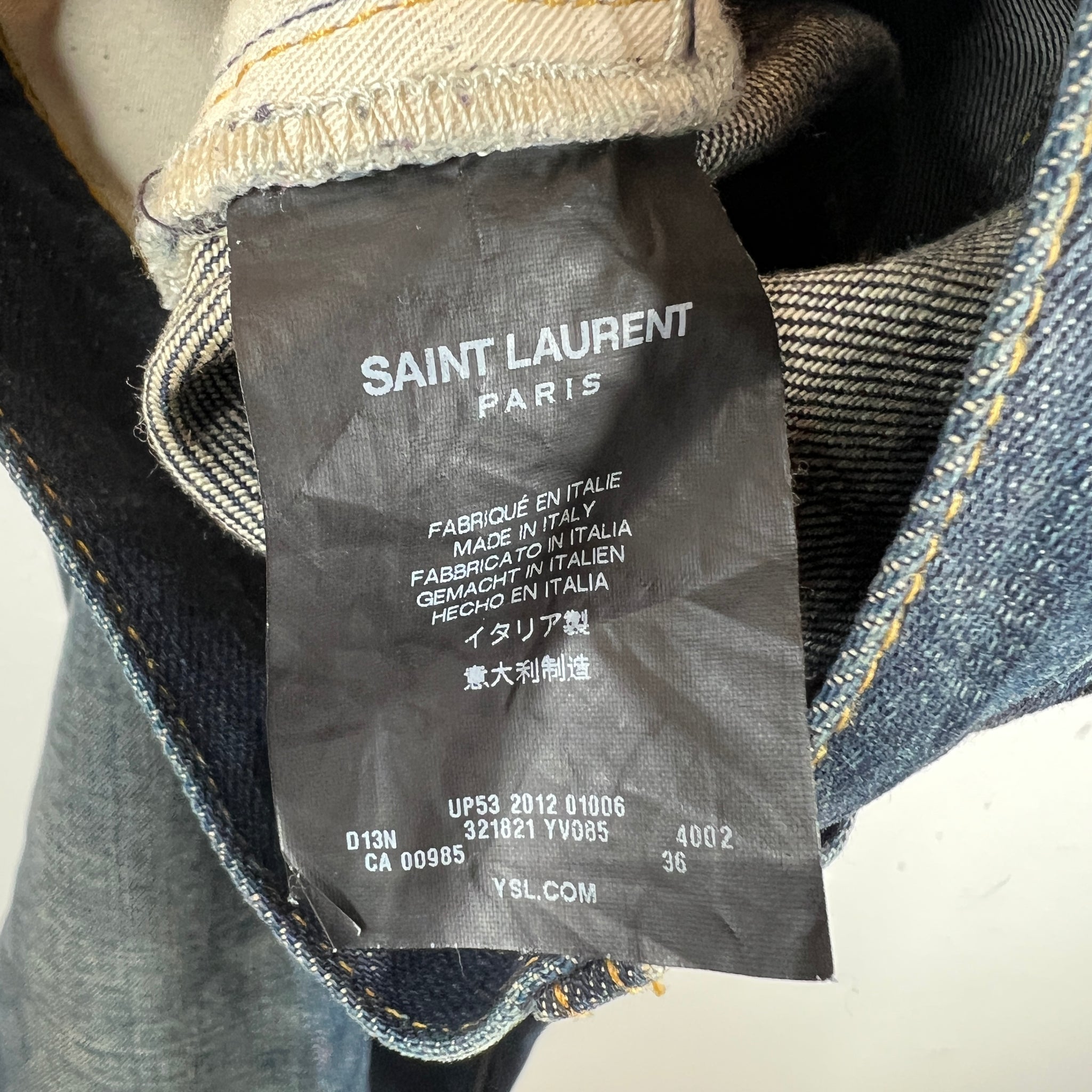 Saint Laurent Dark Wash D02 Denim Jeans