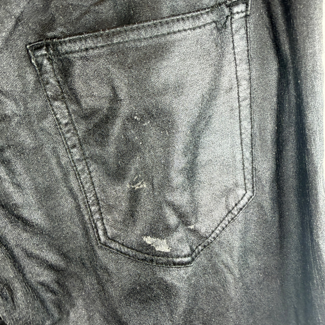 Saint Laurent Coated Black D01 Jeans